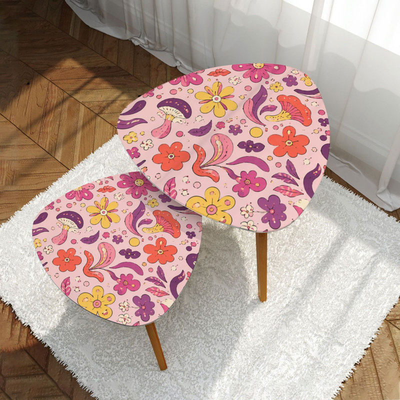Ensemble de 2 tables basses gigognes Triangle Nest