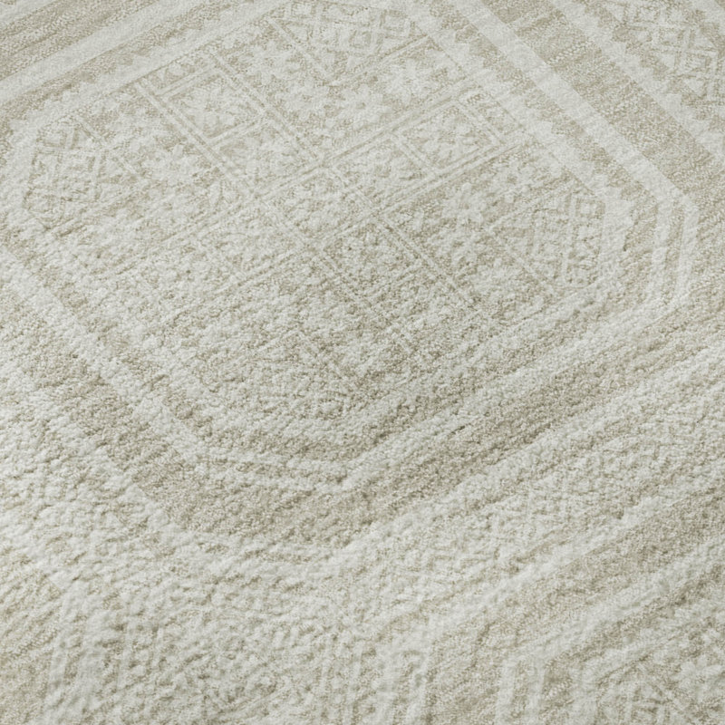 Premium Machine Washable Elize AMF1451 Geometric Rug, Rectangle 8' x 10'