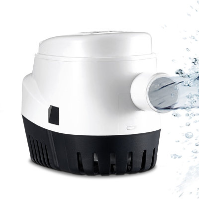 Bilge Pump, 1100GPH 12V Automatic Submersible Boat Bilge Water Pump with Float Switch, 1.1" Outlet Diameter, Small Boat Bilge Pump, Marine Electric Bilge Pump for Boats, Ponds, Pools, Basements