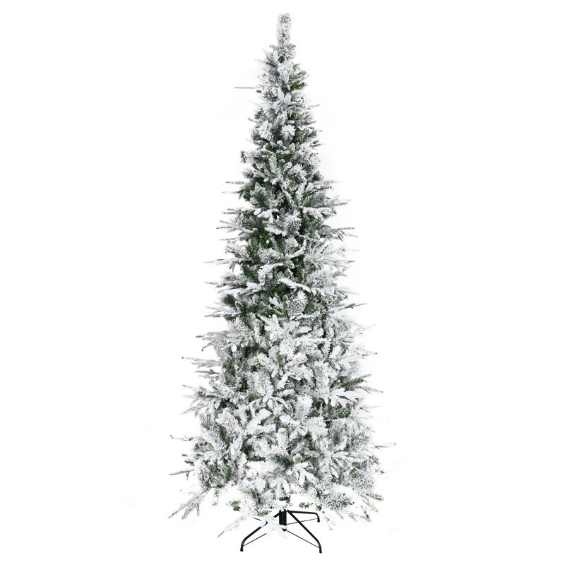 Arbre de Noël artificiel pin enneigé avec branches réalistes