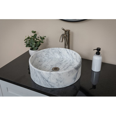 Eden Bath 16 " Stone Circular Bathroom Sink