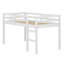 Lit mezzanine en bois avec échelle-1159635196