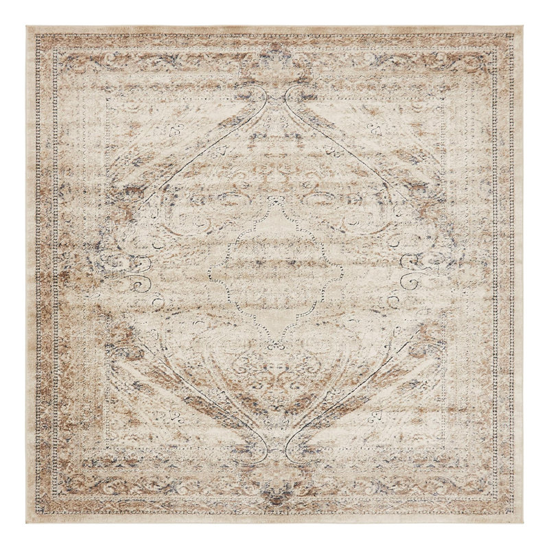Colisha Oriental Indoor Rug, Square 7'1"