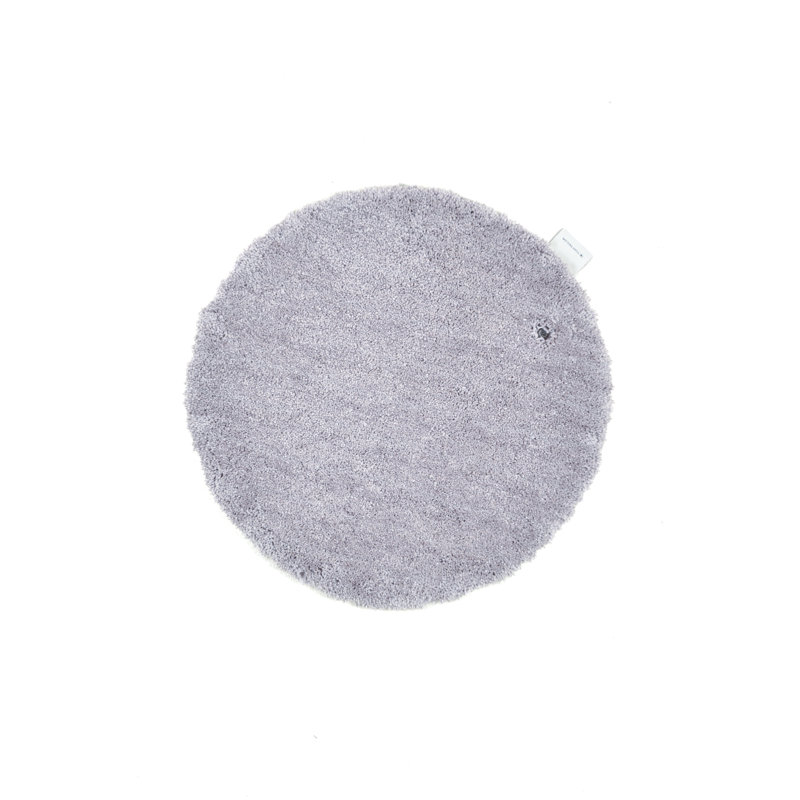 Circle Bath Rug, 90cm, Grey
