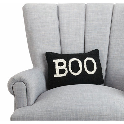 Mini coussin décoratif en laine Boo Halloween