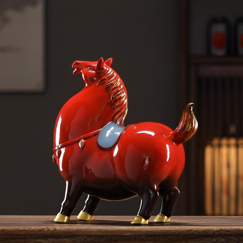 Figurine galopée cheval au galop