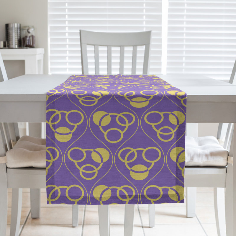 Chemin de table Classic, 16 po x 90 po, Mauve/jaune