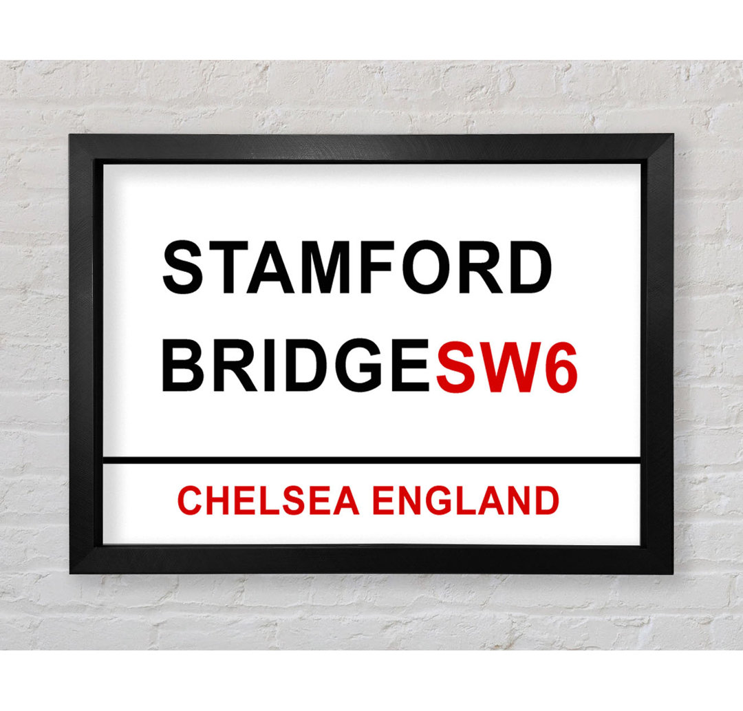 Stamford Bridge Schilder - Einzelne Bilderrahmen Kunstdrucke