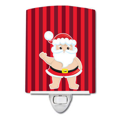 Beach Santa Claus Ceramic Night Light
