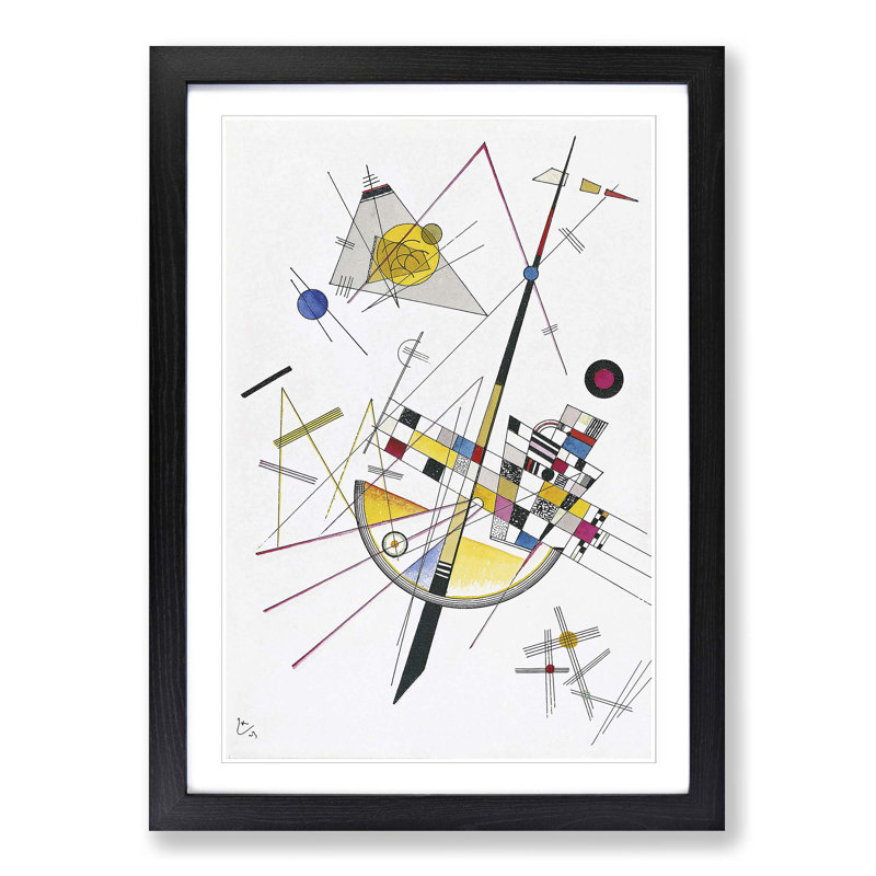 Wassily Kandinsky - Single Picture Frame Painting, Black