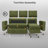 L-shape 81" Wide Space-Saving Sleeper Sofa Upholstered Pull-out Sofa Bed-530708309