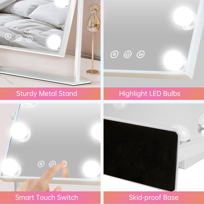 Solae Metal Rectangle Floor Mirror
