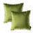 Silky Velvet Series Pom-poms Decorative Throw Pillow-985868140-985868138-986635191
