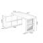 Burlywood + bureau en bois massif en forme de L noir + bureau en fer-2048491874