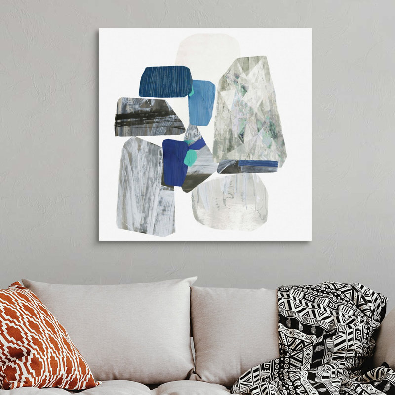 Stone I, reproduction d’art sur toile, Toile tendue, H 36 po x l 36 po x P 1,25 po