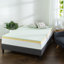 Surmatelas en mousse à mémoire de forme infusée de thé vert Zinus-888216003-861557191