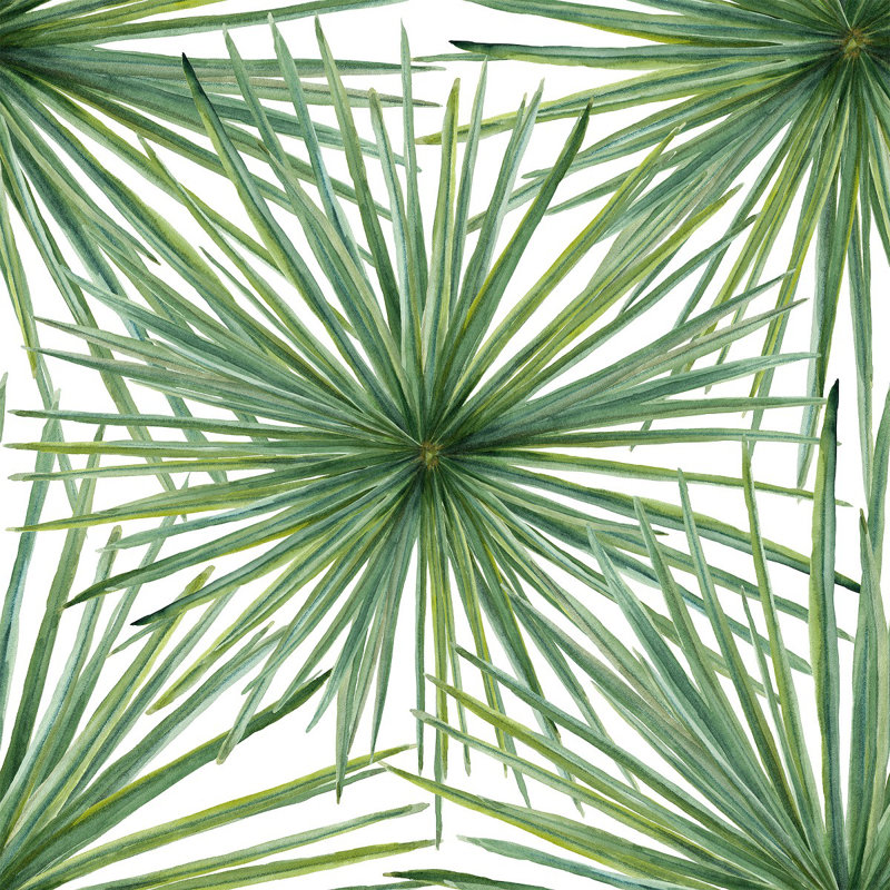 Panneau de papier peint Hurayth Thin Leaves, L 2,08 pi x L 10,42 pi