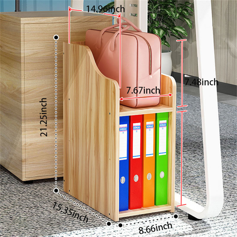 Classeur en bois manufacturé Narma, Brun
