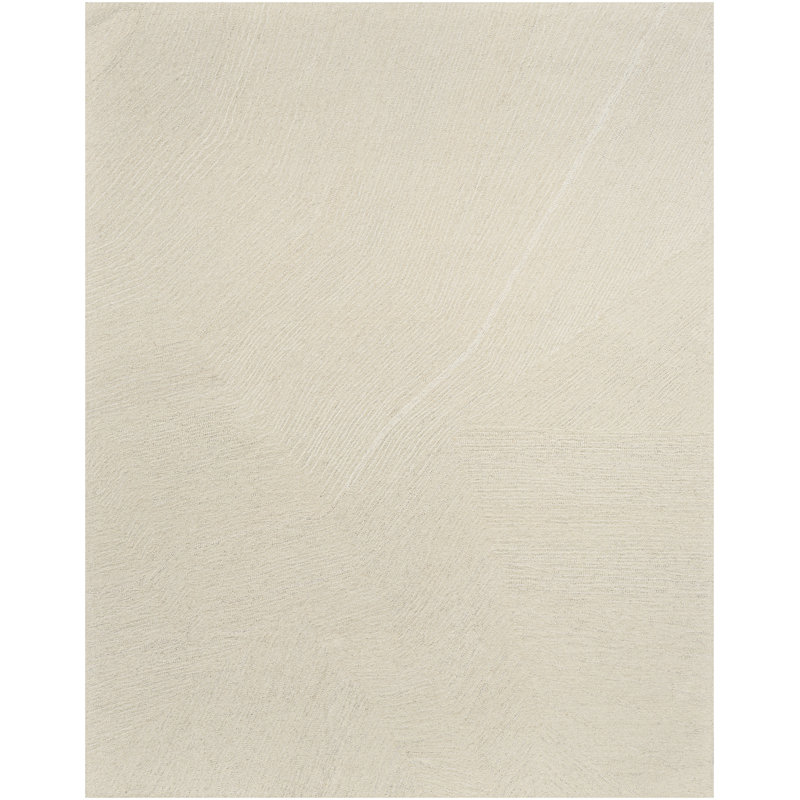 Tapis d'intérieur moderne ivoire DKNY Pure Angles, Rectangle 7 pi 9 po x 9 pi 9 po