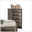 Commode de style transitionnel 1pc Poignées ovales à 5 tiroirs-539071198