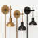 1 - Light Dimmable Plug-in Armed Sconce