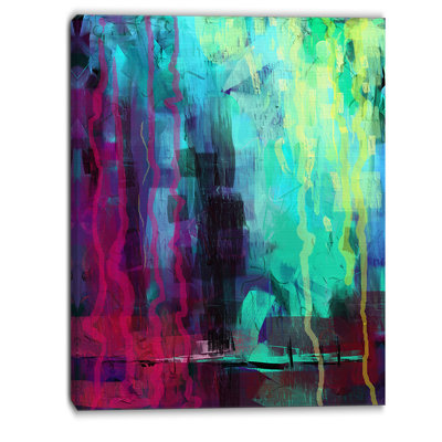 « abstract digital painting », impression sur toile tendue