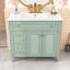 Meuble-lavabo avec lavabo, 3 tiroirs et 2 portes à fermeture en douceur-1904069706