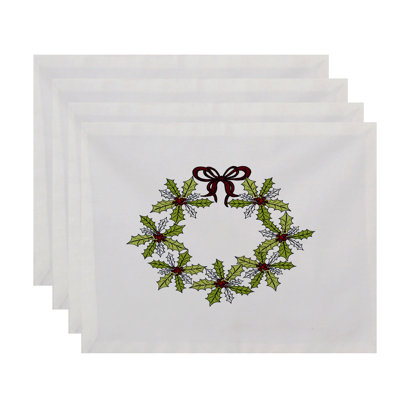 Hennessy Polyester Floral Rectangle Placemat