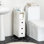 Armoire de salle de bain mince avec roulettes