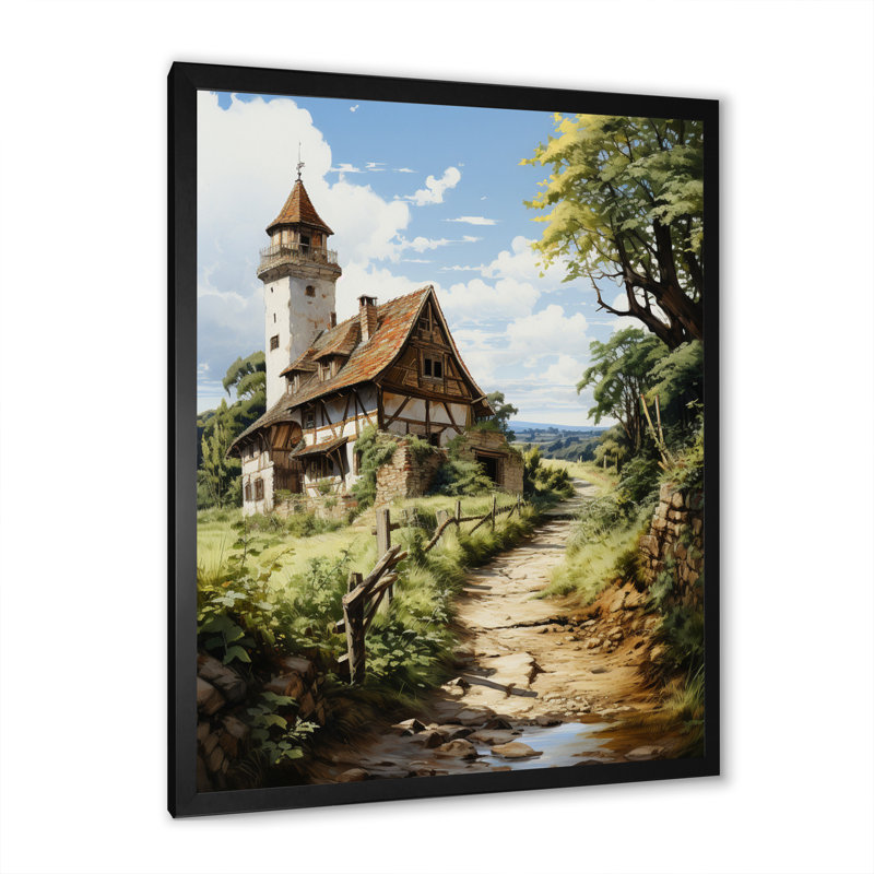 Belovs, Allemagne, campagne, bonheur I, H 20 po x l 12 po x P 1 po, Cadre photo noir