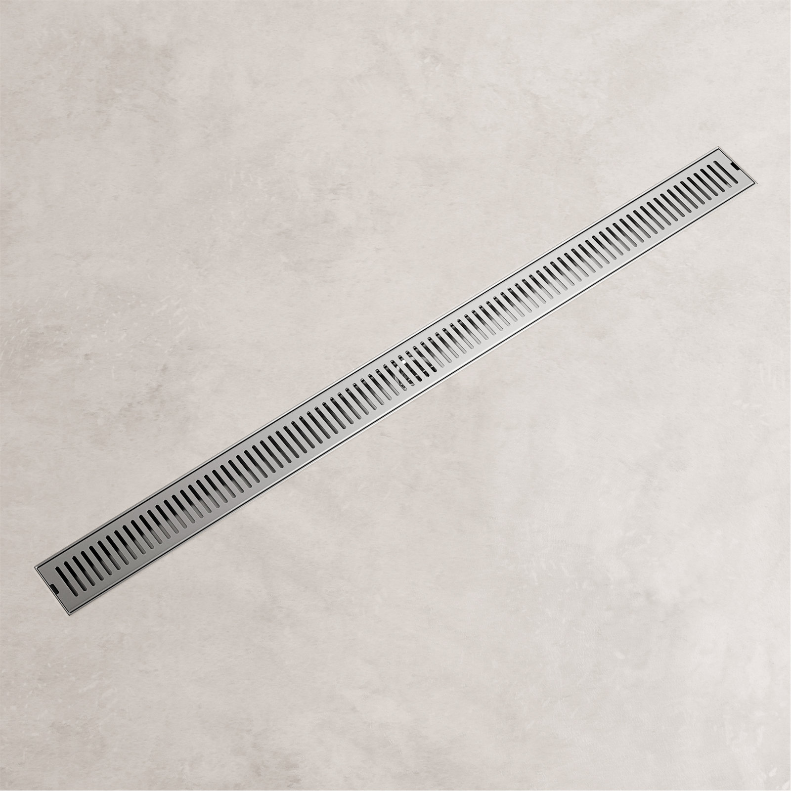 Elan 36" Rectangular Grate Linear Grid Shower Drain, Brushed Nickel