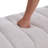 Modern Upholstered Armless Bed Bench, Channel Tufted Couch Daybed Chaise, Ivory Chenille-577811218