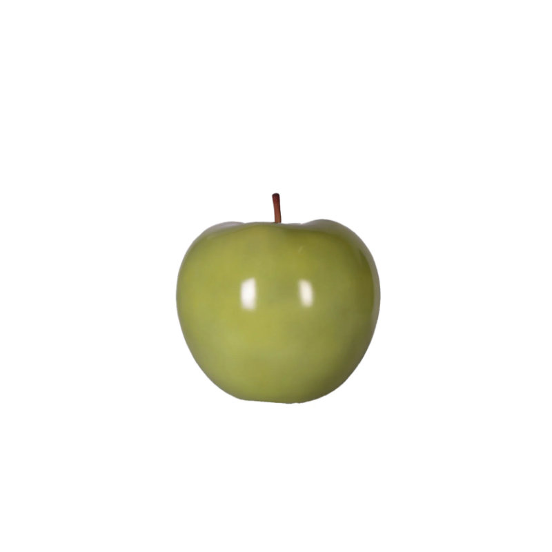 Grande statue de pomme verte surdimensionnée