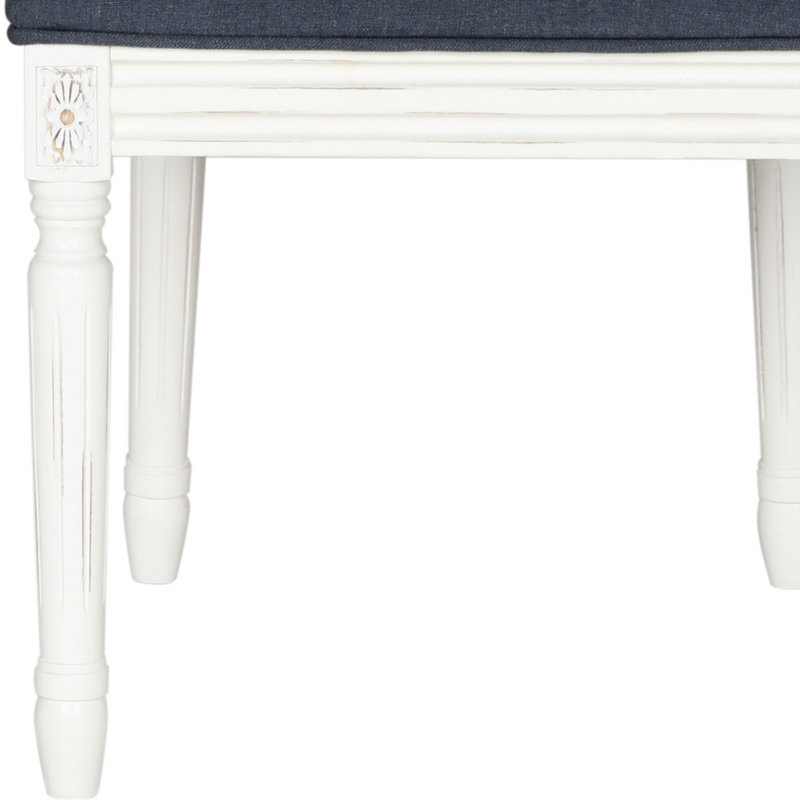 Chaise d'appoint Mcspadden, Marine, Blanc