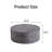 Round Coffee Table with Faux Concrete Finish-2070971418