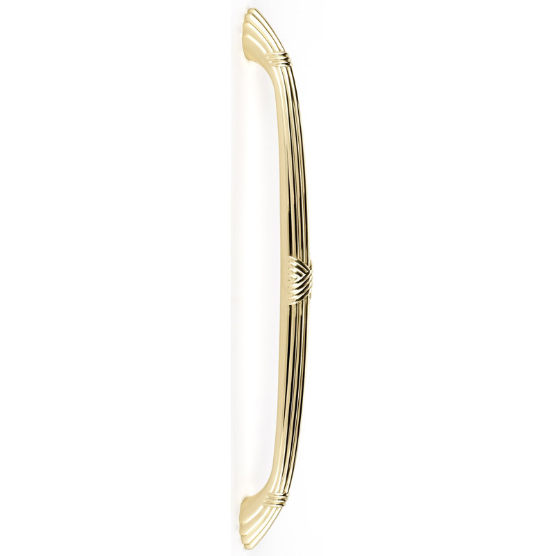 Ribbon and Reed 18" Center to Center Appliance Pull, 10", Polished Brass
