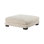 Ensemble modulaire 1pc de salon moderne avec repose-pieds en velours côtelé beige