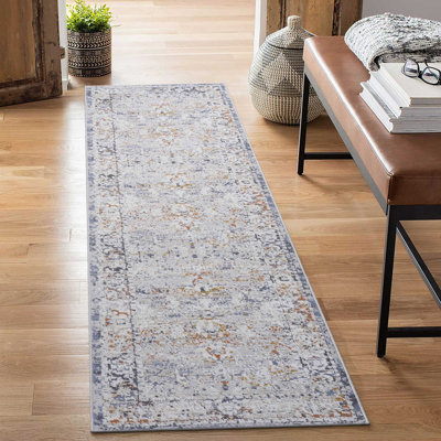 Naar Payas Area Rugs, Ivory/Grey/Traditional Accent Power Loom Machine -Crafted Rug