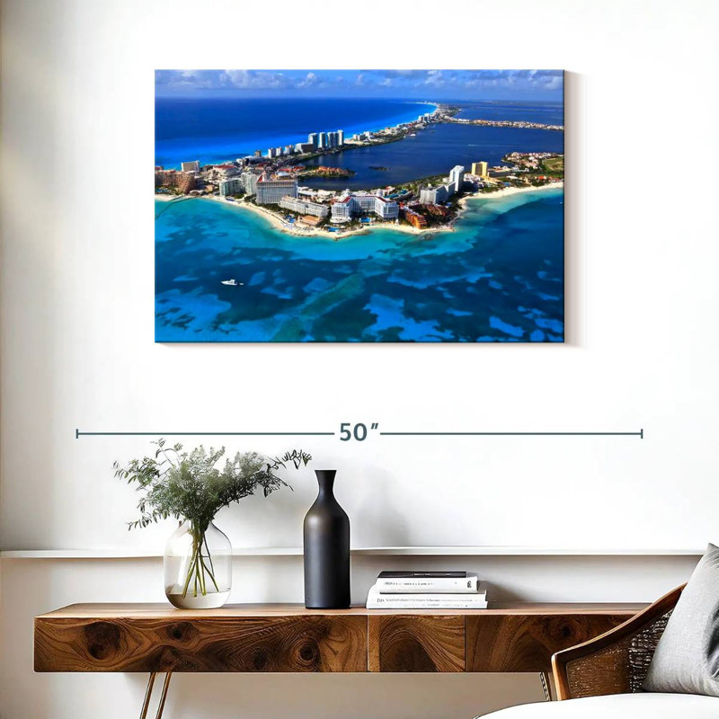 Vue aérienne de Ravi Cancun, H 24 po x l 36 po