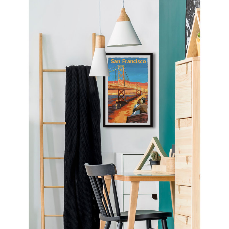 Peinture romantique, H 18 po x l 12 po x P 1,5 po
