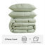 Ensembles de literie en coton de qualité supérieure, très grand, style contemporain brodé pour un confort toutes saisons