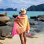 Serviette de plage en microfibre Caroli-75204855