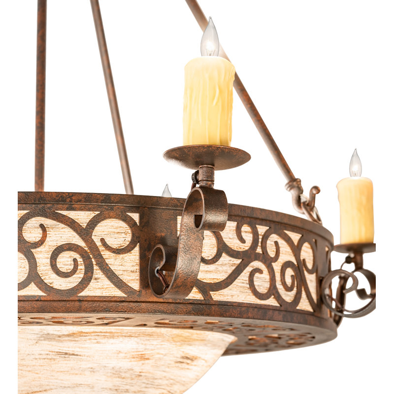 Lustre géométrique à 4 lumières de style bougie Marysvale