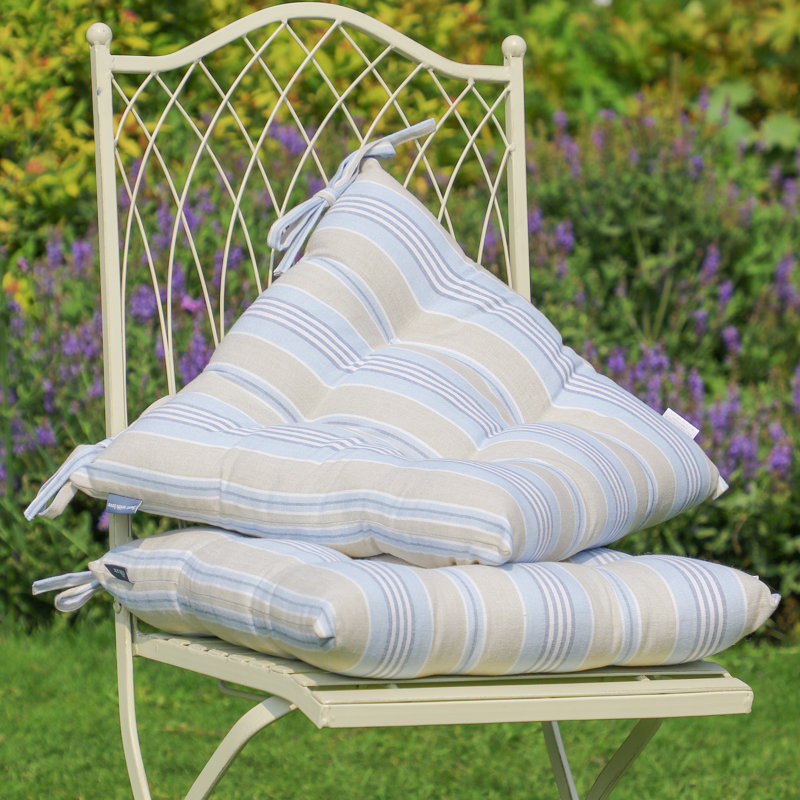 Striped Indoor Dining Chair Seat Cushion