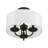 Sampson Linen Blend Semi Flush Mount-105759653