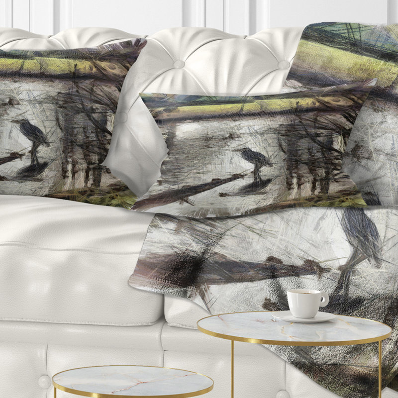 Coussin lombaire aquarelle Schafer