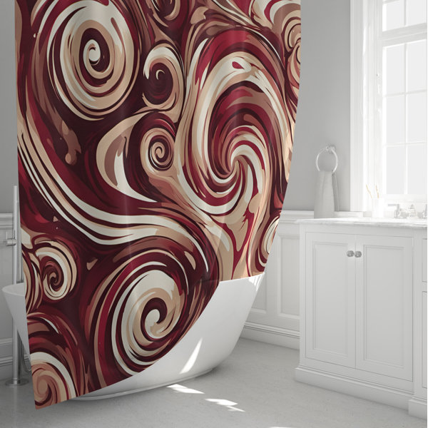 East Urban Home Minka Abstract Shower Curtain | Wayfair