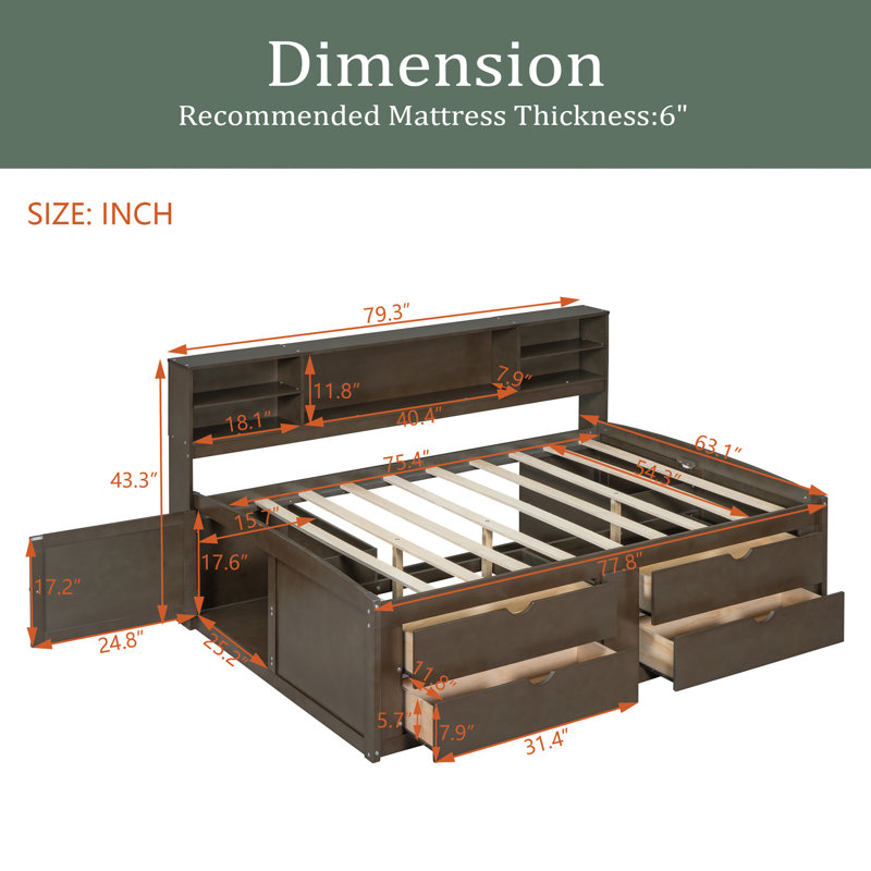 Botek Daybed, Antique Brown