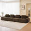 Canapé modulaire surdimensionné 4 places en tissu de velours côtelé capitonné avec attache à boucle-1572885376-1572885377