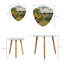 Ensemble de 2 tables basses gigognes triangulaires Vineyard